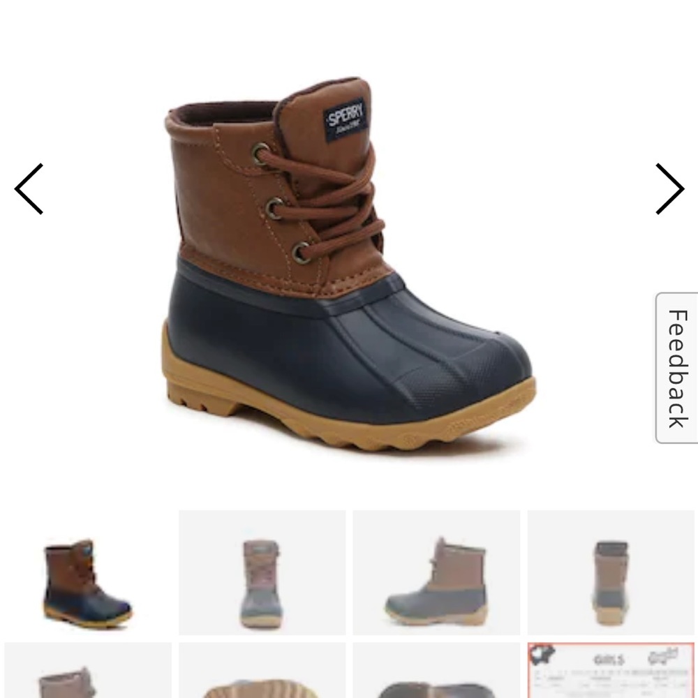 Sperry Toddler saltwater duck boot